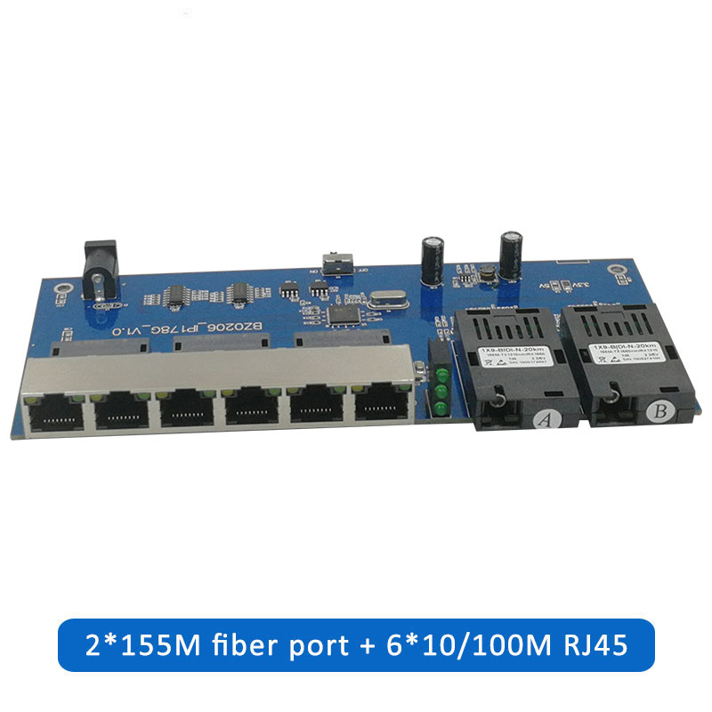 10/100M Ethernet Switch 2G6E